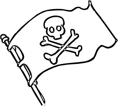 Pirate Flag coloring page | Free Printable Coloring Pages
