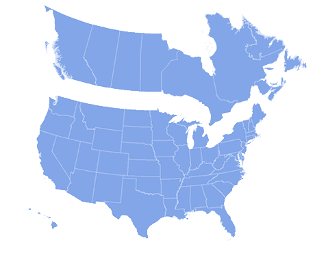 Us And Canada Map Clipart