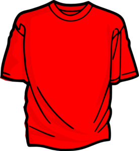 Red t shirt clipart