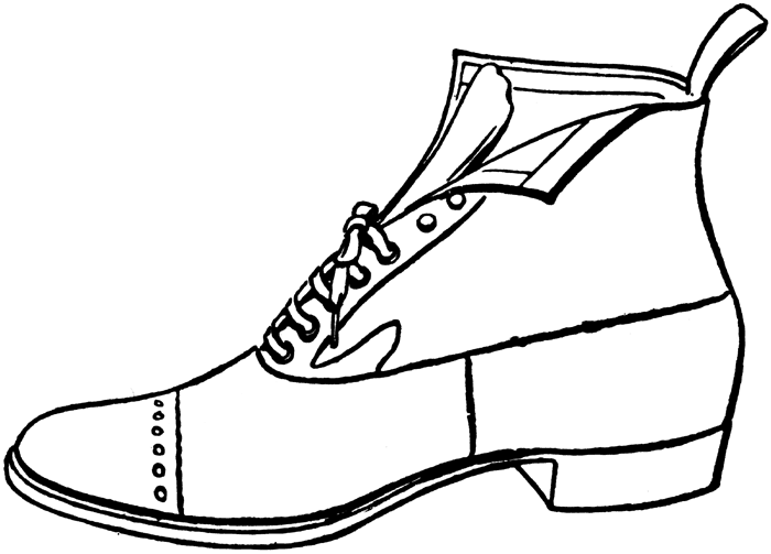 Clip Art Of Shoes - Tumundografico