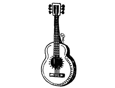 Guitar Clip Art Black And White