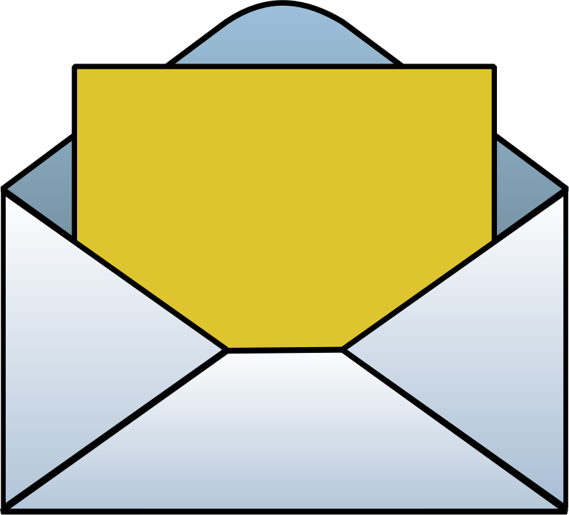 Letter envelope clip art