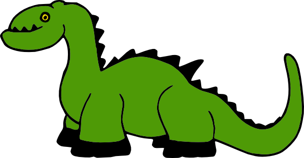 Green Dinosaur Outline Clipart - ClipArt Best