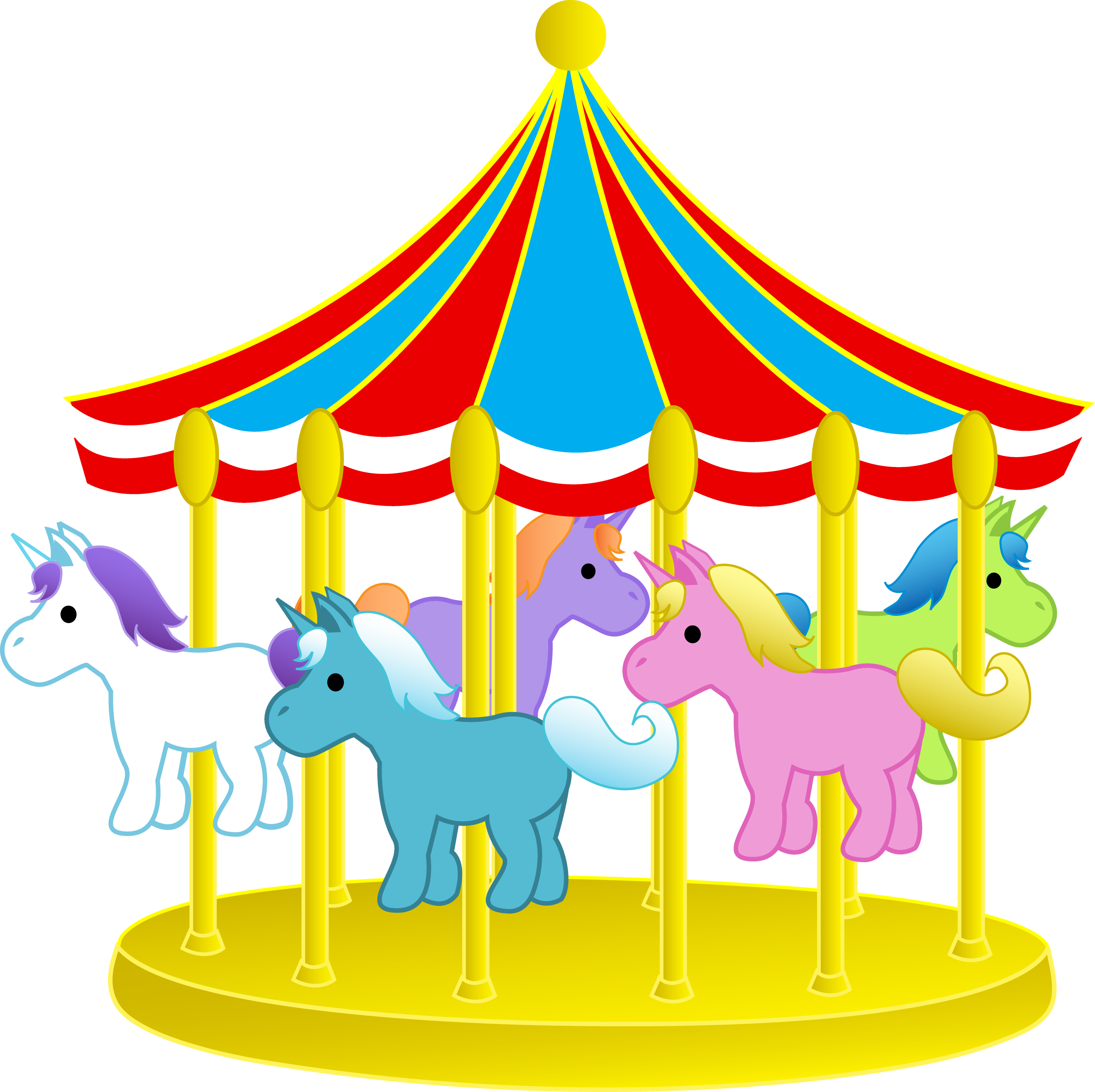 Cartoon amusement park clipart