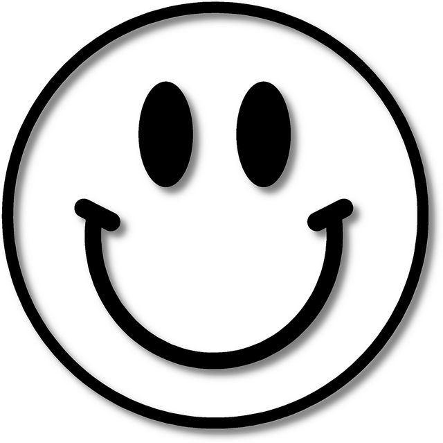 Clipart Smiley Schwarz Weiß / 20 Black and White Smileys | Smiley Symbol