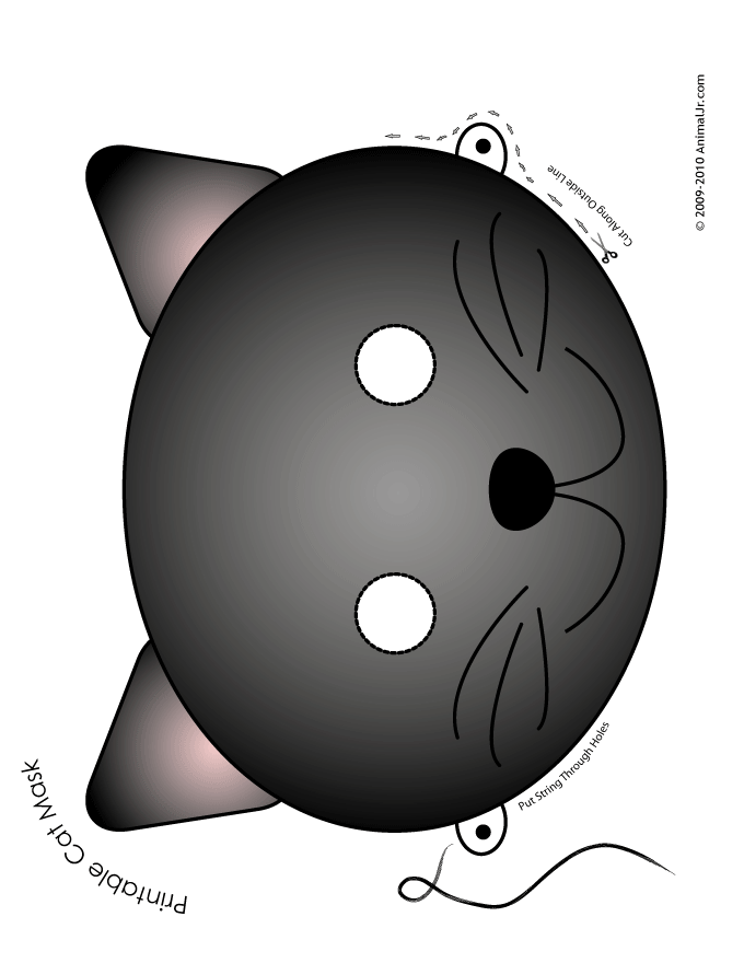 Printable Animal Masks: Cat Mask - Woo! Jr. Kids Activities