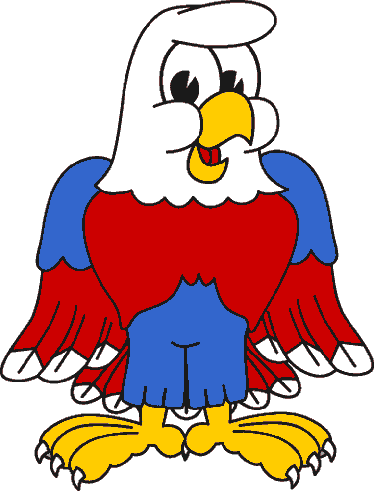 Cartoon eagle clipart