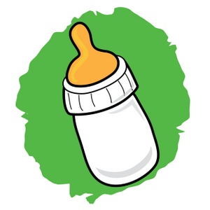 Milk bottle for baby clipart