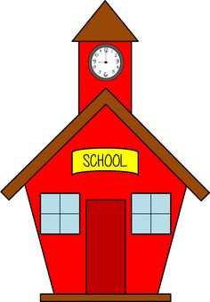 Clipart of blank school house