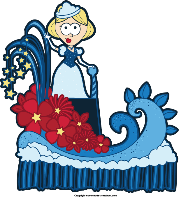 Christmas parade float clipart