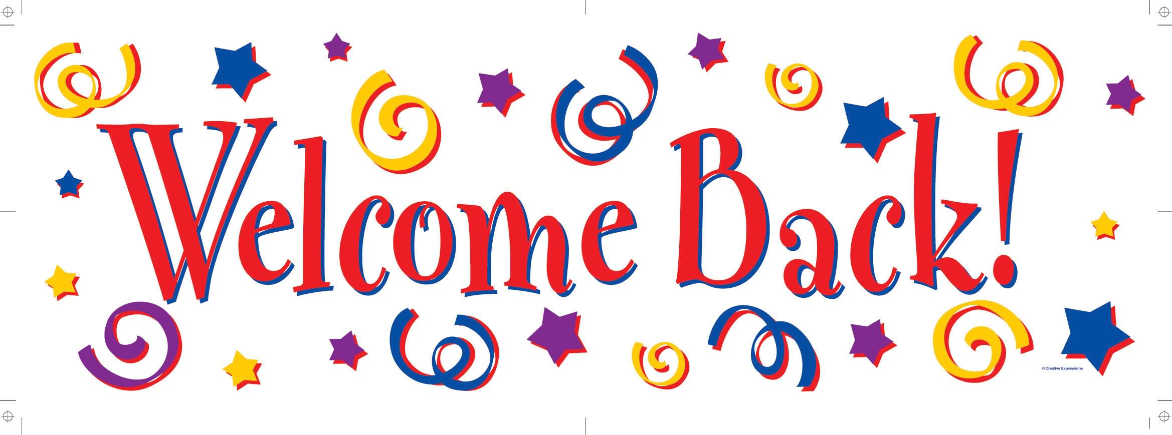 Welcome back clipart animated