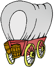 Oregon trail wagons clipart