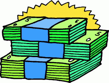 Clipart of money bills