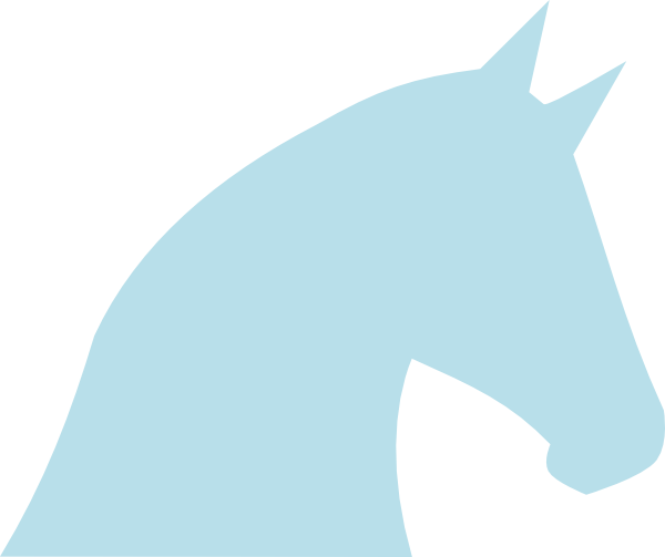 Blue Horse Clipart