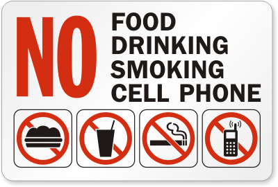 No Cell Phone Use Sign