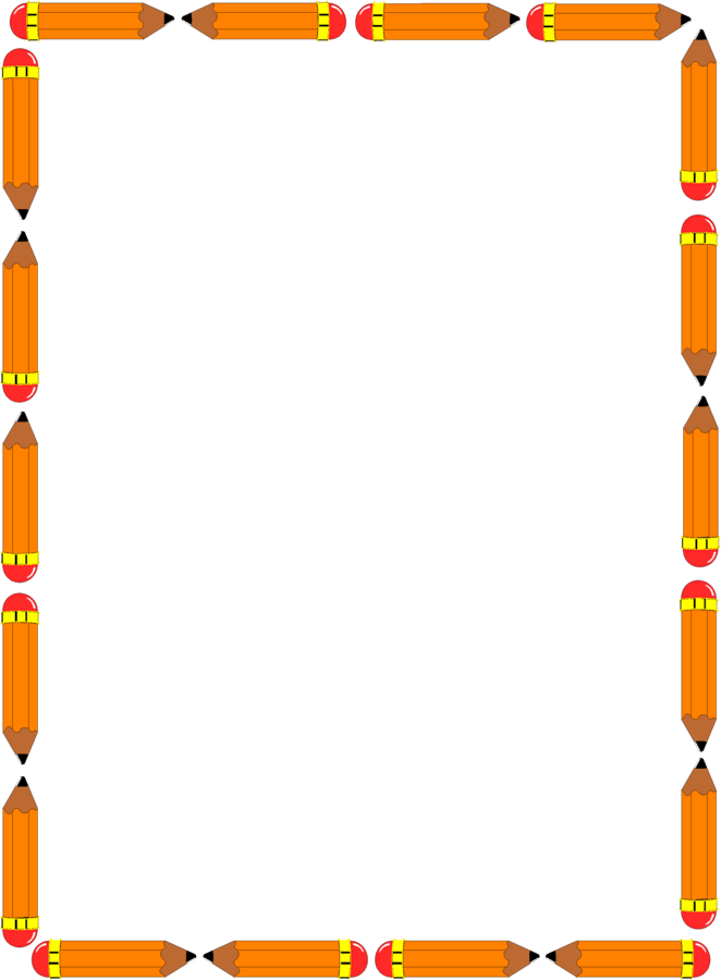 Pencil Border Clipart - Clipart images and Icons