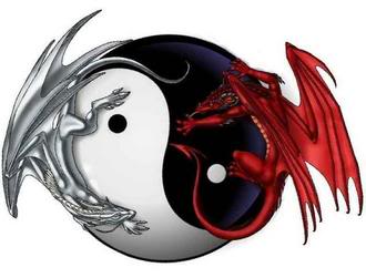 Red And Whit Dragon Yin Yang Photo by Naruto4life4ever | Photobucket