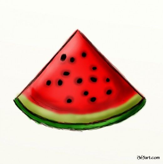 Watermelon Drawing - ClipArt Best