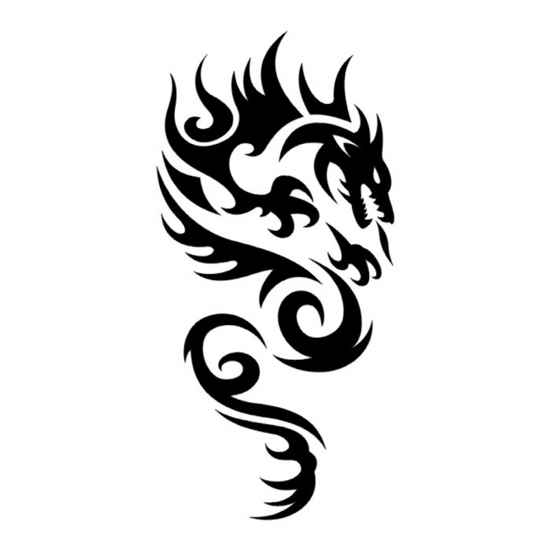 Small Dragon Tattoos 52+ Latest Tribal Dragon Tattoos Designs ...