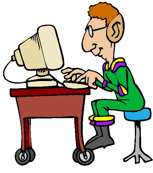 Person On The Computer] - ClipArt Best
