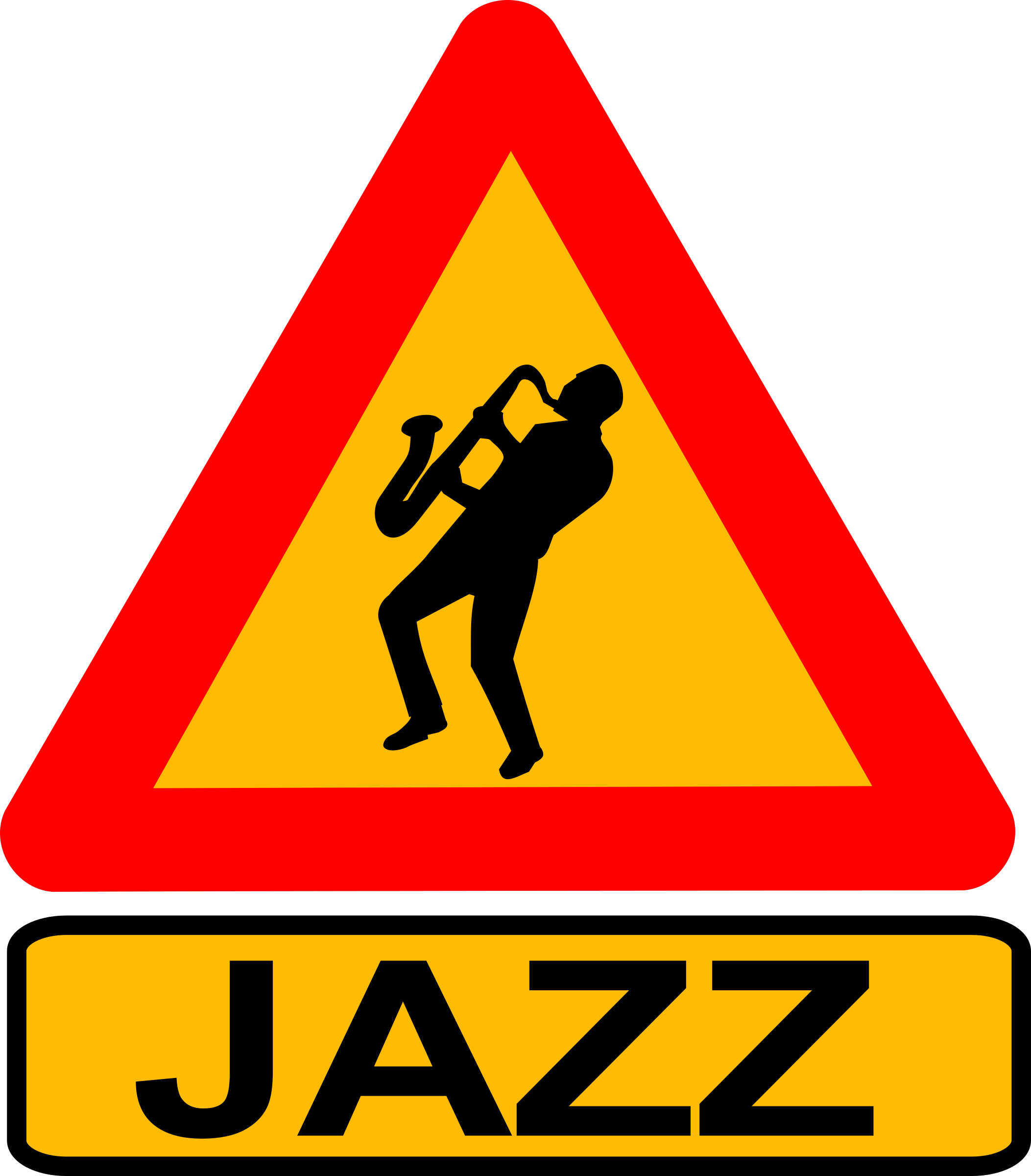 Clipart - Caution jazz