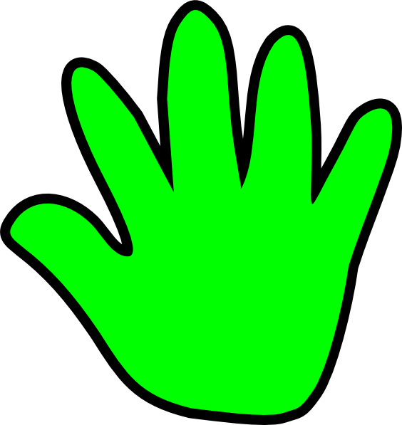 Handprint Outline - Clipartion.com