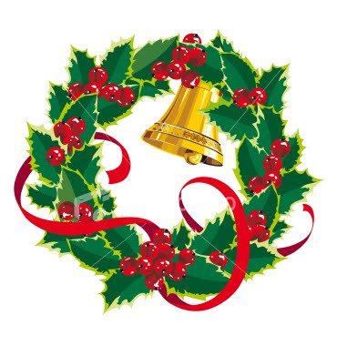 Free clipart christmas wreath images