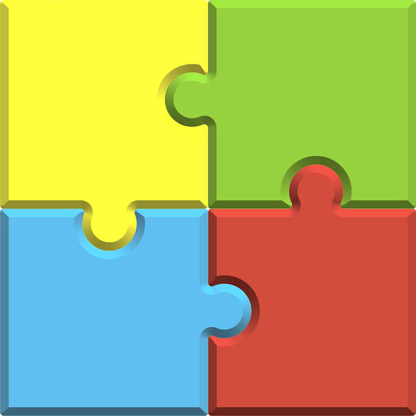 4 Piece Jigsaw ClipArt Best