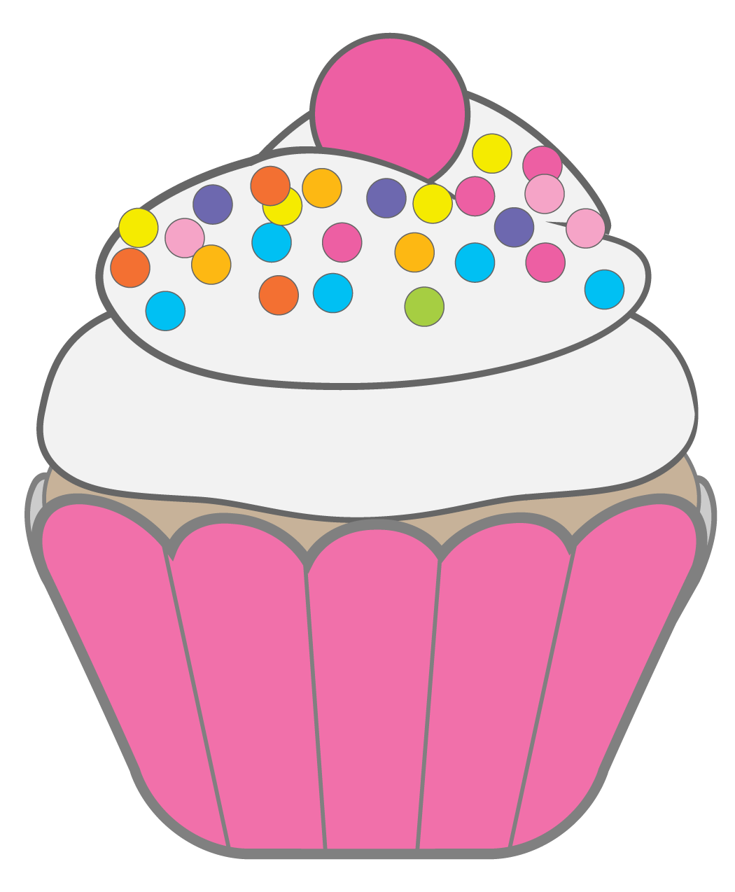 Cupcake sprinkles clipart free