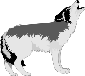 Wolf Howling Clipart - Tumundografico