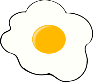 Fried egg clipart black and white - ClipartFox