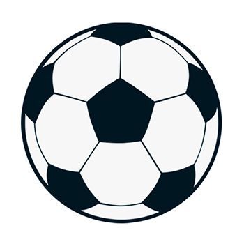 Soccer ball temporary tattoo perfect for fans and players.