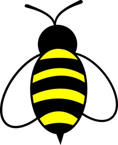 Bee clipart stencil