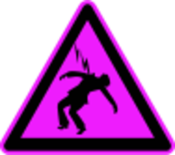 Danger High Voltage Warning Sign - vector Clip Art