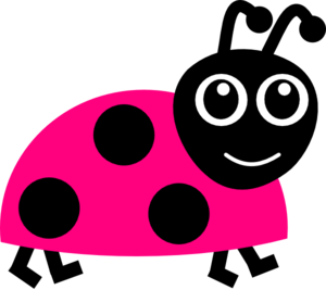 Pink Lady Bug clip art - vector clip art online, royalty free ...