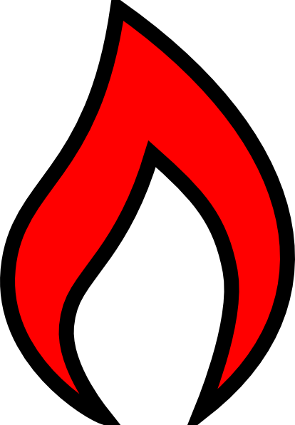 Red Flame Clip Art - vector clip art online, royalty ...