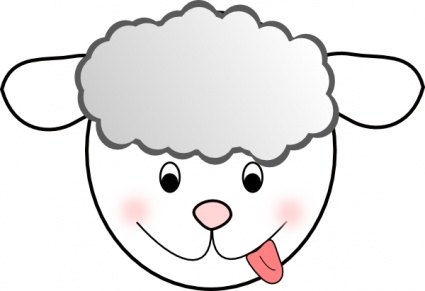 Download Smiling Bad Sheep clip art Vector Free