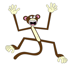 Cartoon Monkey Swinging - ClipArt Best