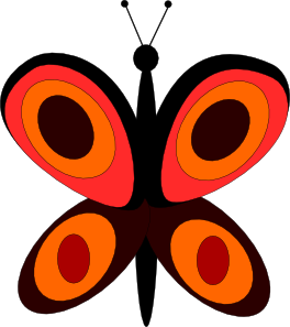 Butterfly clip art Free Vector