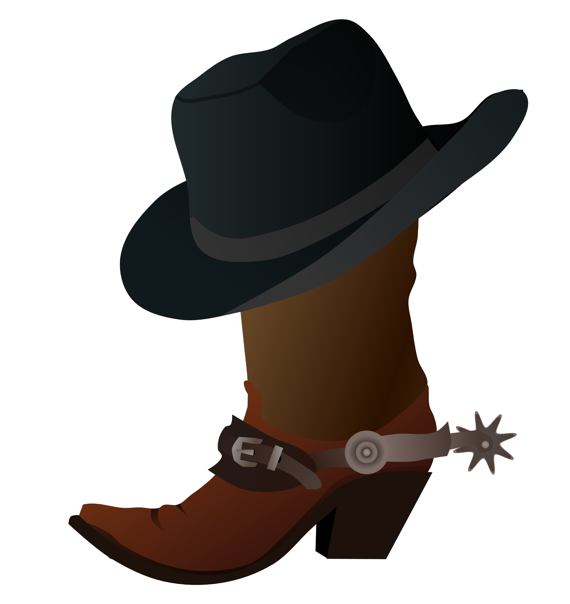 Clip Art: Cowboy Boot and Hat Boot Hat RSS ...