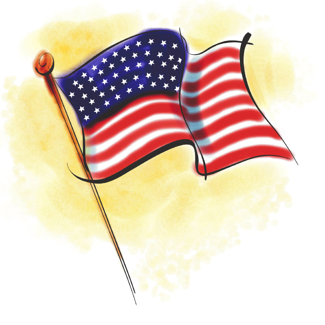 American flag usa flag clipart 0 clipartcow - Clipartix