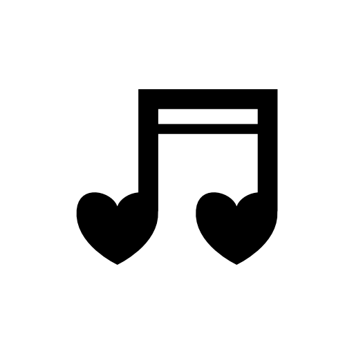 heart music symbol icons – Free Icons Download