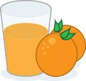 Orange juice clipart free