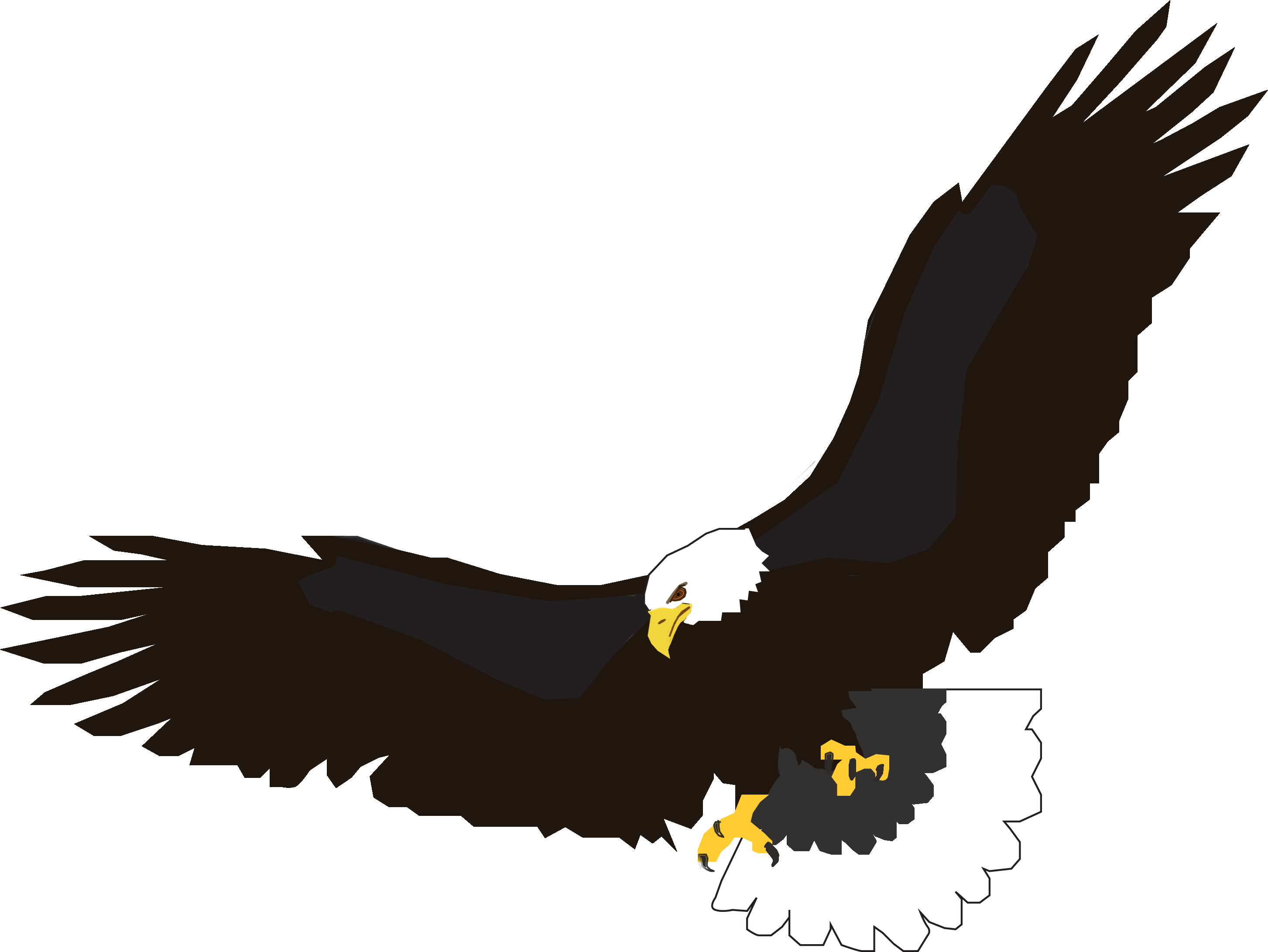 Clipart eagle flying