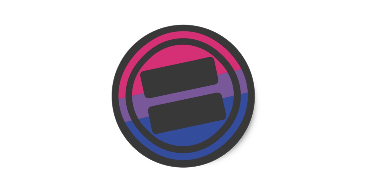 NOVA Pride Bisexual Logo - Round Classic Round Sticker | Zazzle