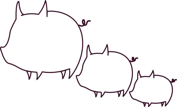 Pig Outline | Free Download Clip Art | Free Clip Art | on Clipart ...