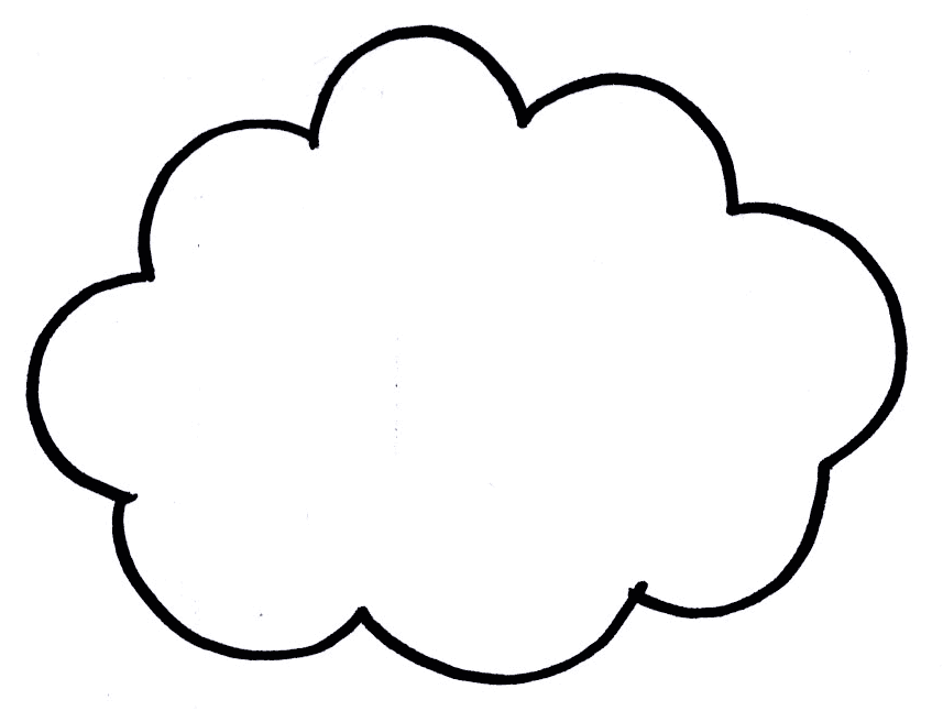 Cloud clipart outline