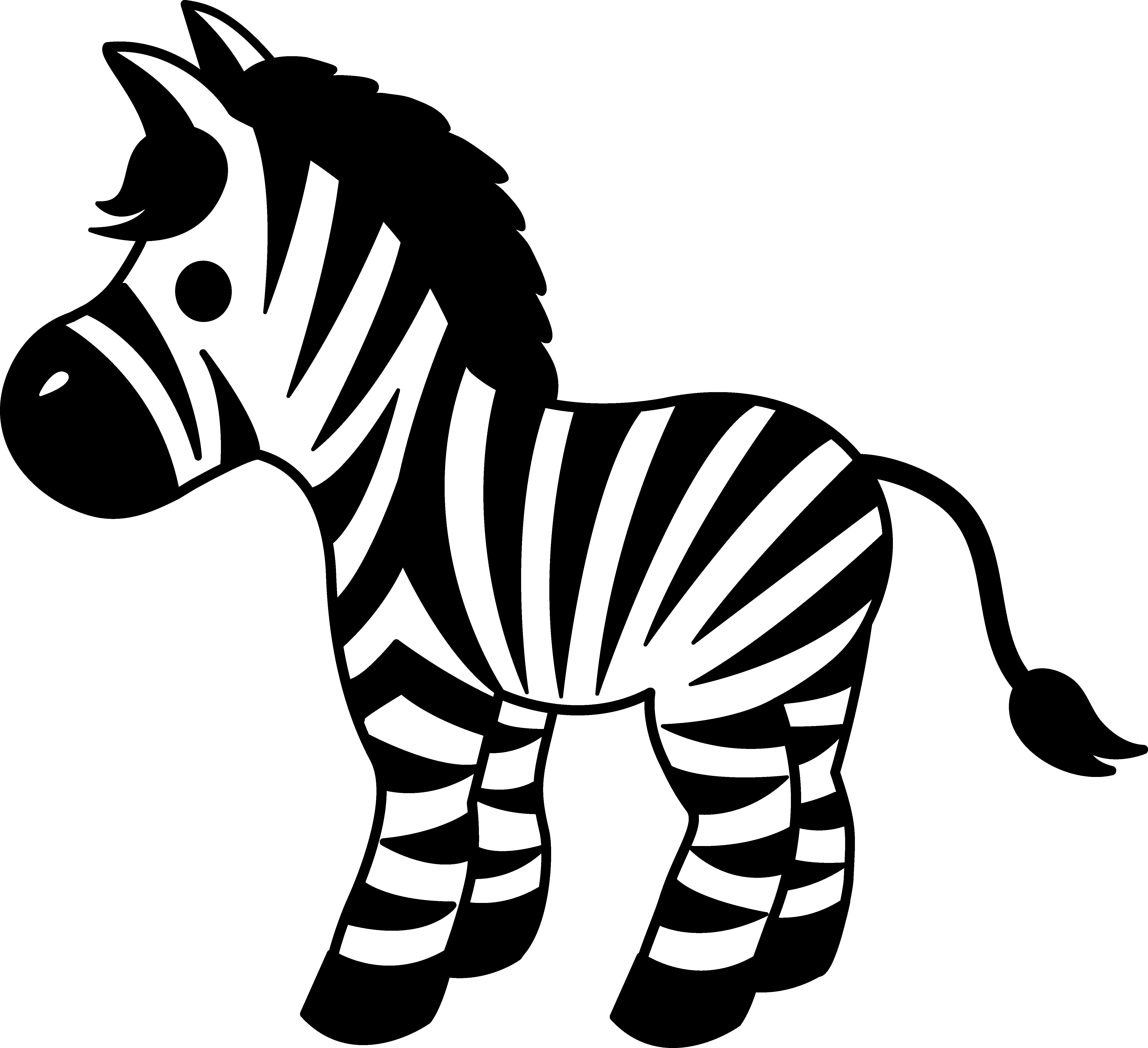 Free Zebra Print Clip Art