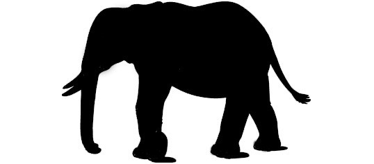 Simple Elephant Outline | Free Download Clip Art | Free Clip Art ...