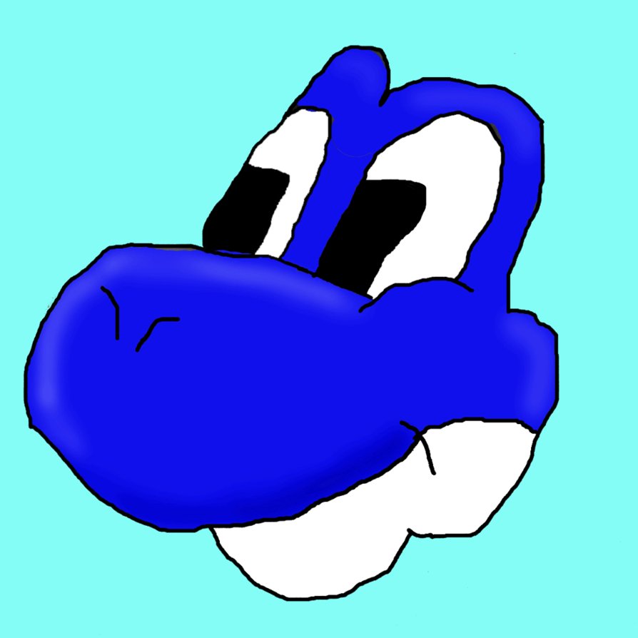 Yoshi head animated by Caboose4ever on DeviantArt